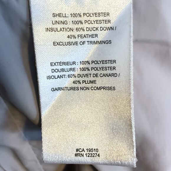 Lolë Women's Hooded Down Puffer Coat - XS (2-4) - Red Burgundy Full Zip Fitted - Picture 12 of 16